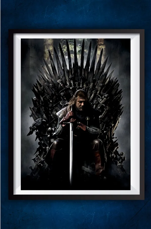 Multicolor_Acrylic_Eddard_Stark_Game_Of_Thrones_Poster_For_Home_Decor